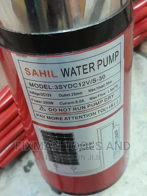 Solar Water Pump 12v 30m 1500l/Hr