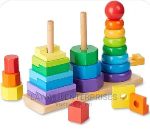 Montessori Wooden Puzzle Tower for Kids
