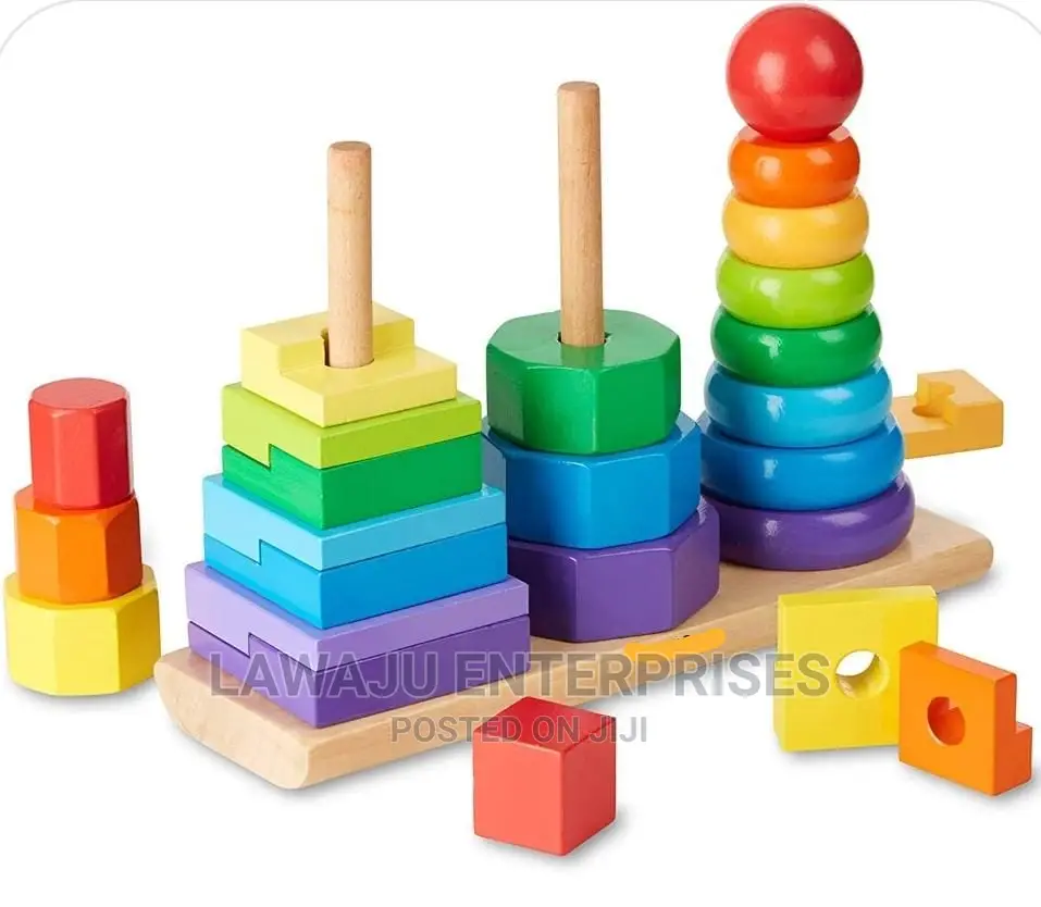 Montessori Wooden Puzzle Tower for Kids