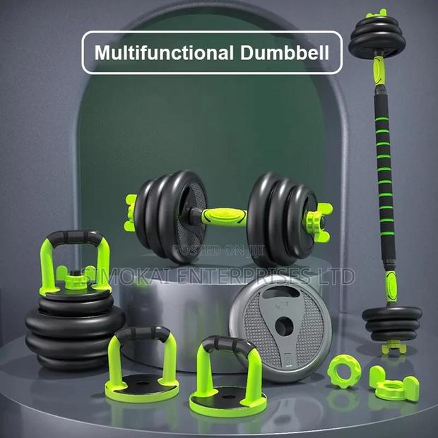 30kg Adjustable Dumbbell Set With Kettlebell