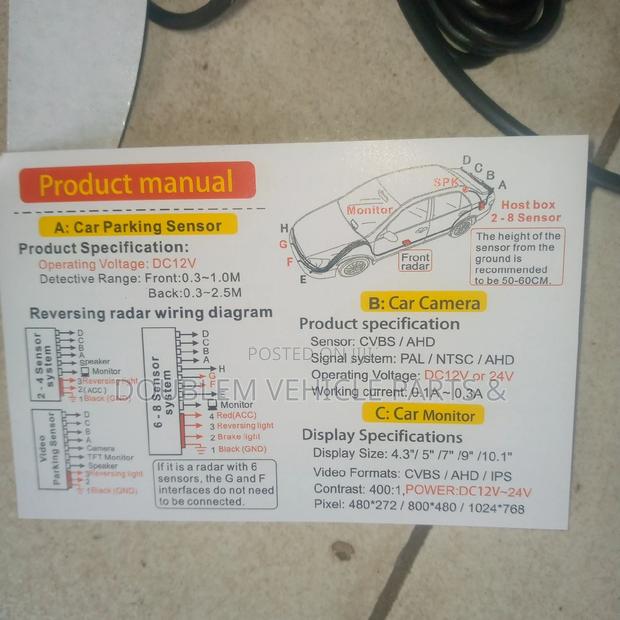 Car Parking Sensor With Camera Universal - thumbnail 7