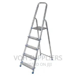 Aluminium Folding 5 Step Ladder With Platform Ladder