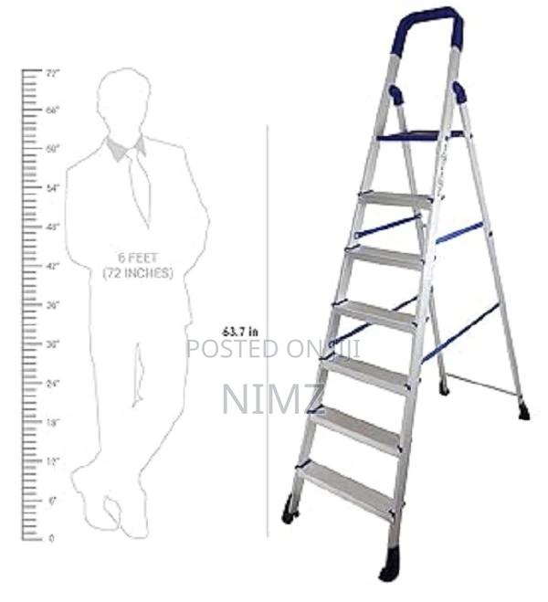 7 Step Aluminium Step Ladder 7.2 Ft Heavy Duty