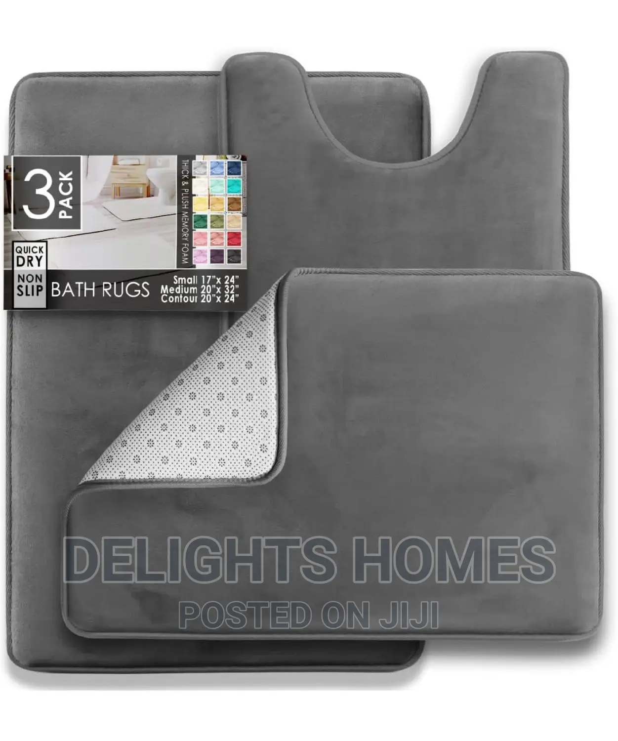 Memory Foam Bath Mat Set