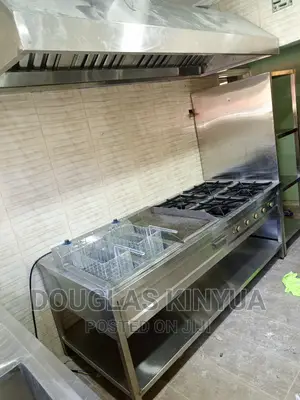 Combined Cooking Range Unit and Exhausted Chimney,