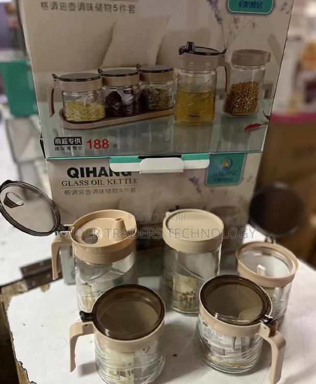 6 PCS Set of Glass Oil Sugar Tea Veneger /Set - main view