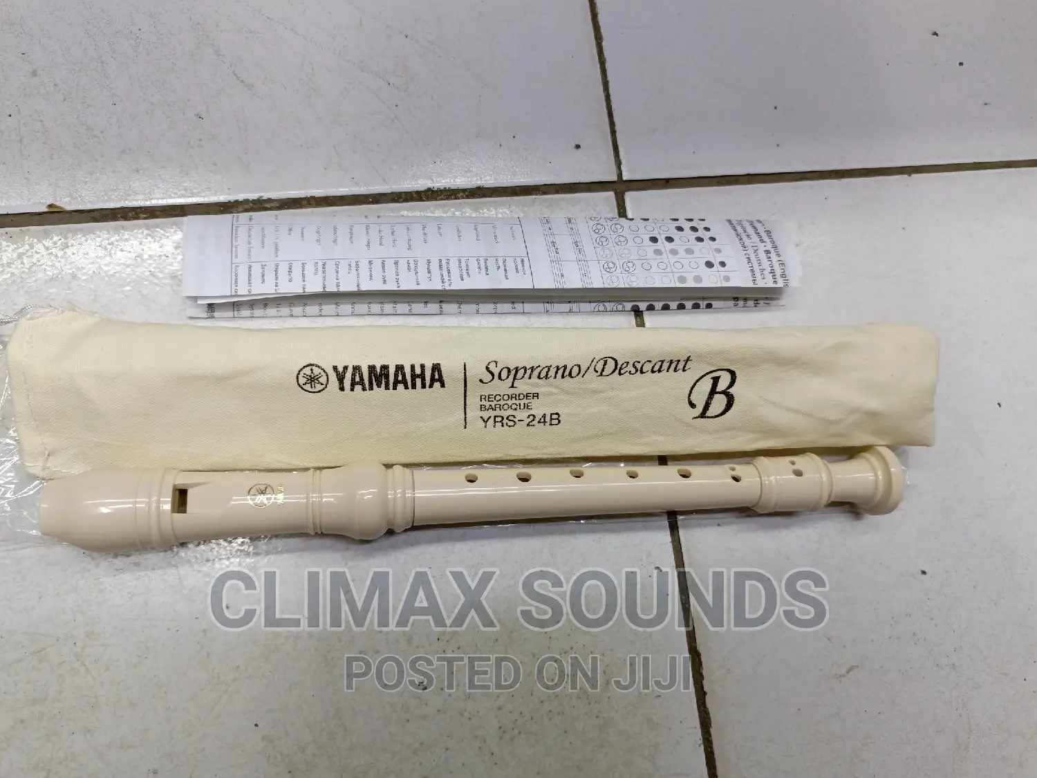 Yamaha Saprano Descant Recoder Yrs-24bb