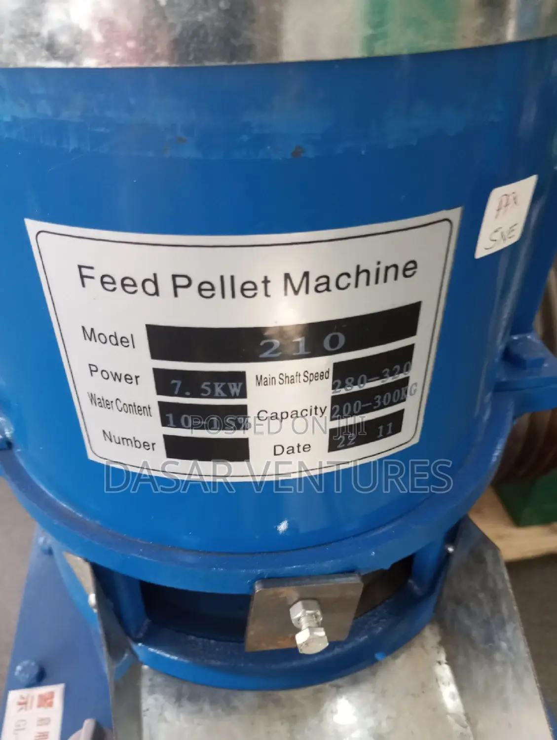 Feed Pelletizer Machine 300kgs/Hr - Complete