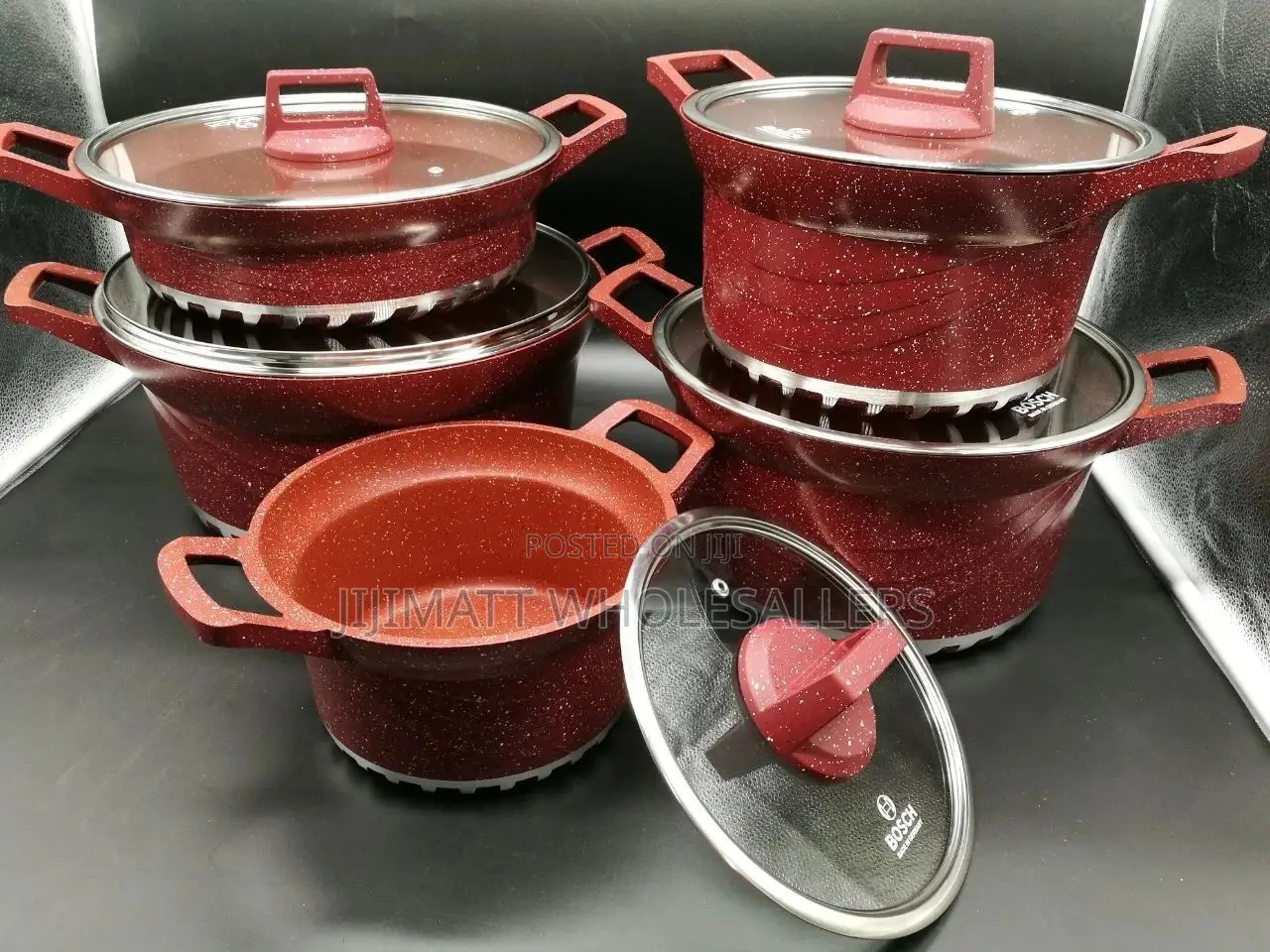 10 Pieces Bosch Granite Cookware