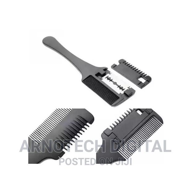 Double Sided Black Handle Hair Razor Cutting, Thinning Comb - main view