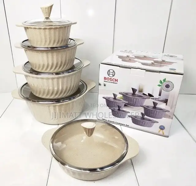 10 Pieces Bosch Granite Cookware Set