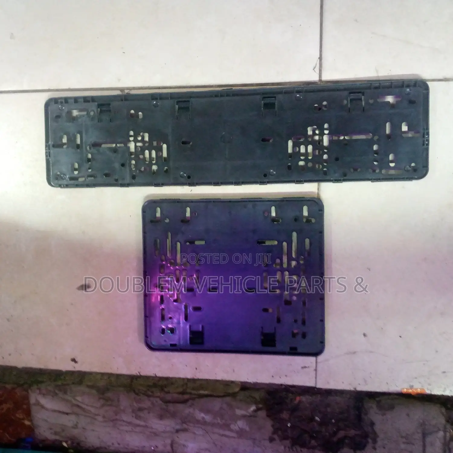 Number Plate Holders New Generation Plastic Black Universal