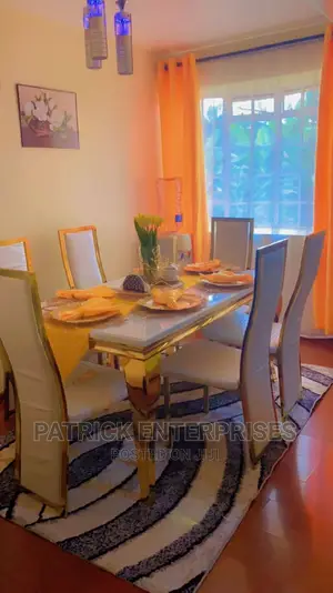 Imported Morden Marble Dinning Table 6 Seater Golden