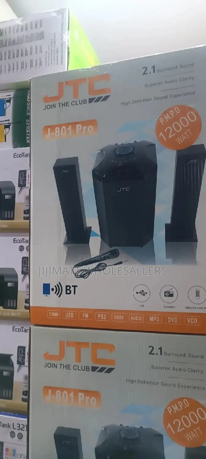 JTC 2.1ch Subwoofer Music System