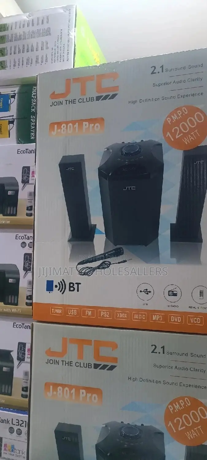 JTC 2.1ch Subwoofer Music System