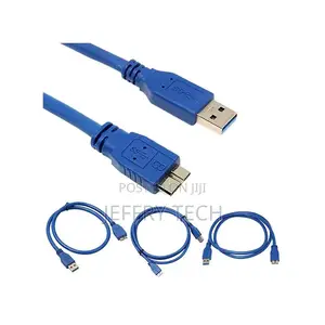 Blue Superspeed USB 3.0 Type a Male to Micro B Male Cable-