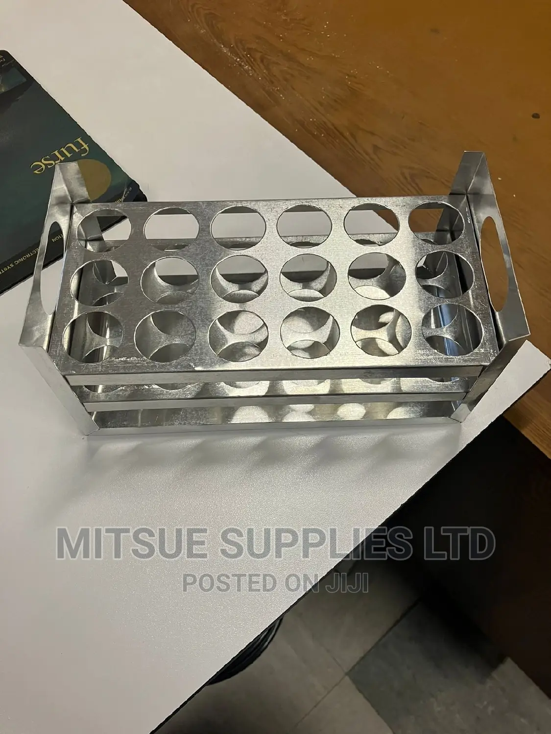 Test Tube Rack/Stand Aluminium With 18 Holes