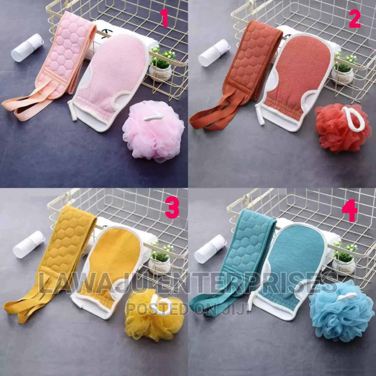 3pcs Set Exfoliating Body Scrubber