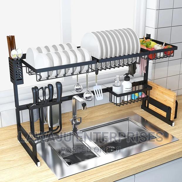 Kitchen Stainless Over the Sink Drain Rack - thumbnail 2
