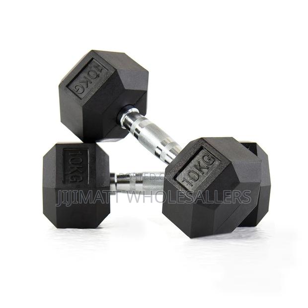 10kg Hexagon Dumbell Available - main view