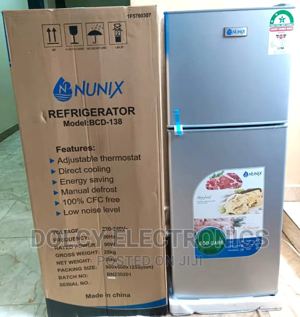 NUNIX 138L BCD-138 Fridge Double Door