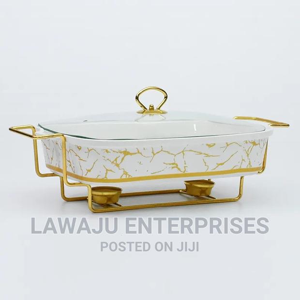 3pcs Ceramic Chaffing Dishes