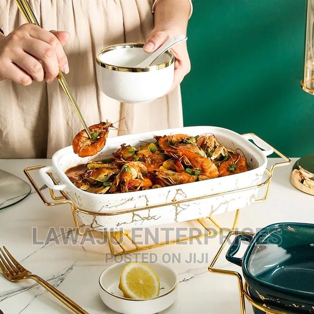 3pcs Ceramic Chaffing Dishes - thumbnail 4