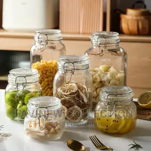 Bon Appetit Clip Glass Jar