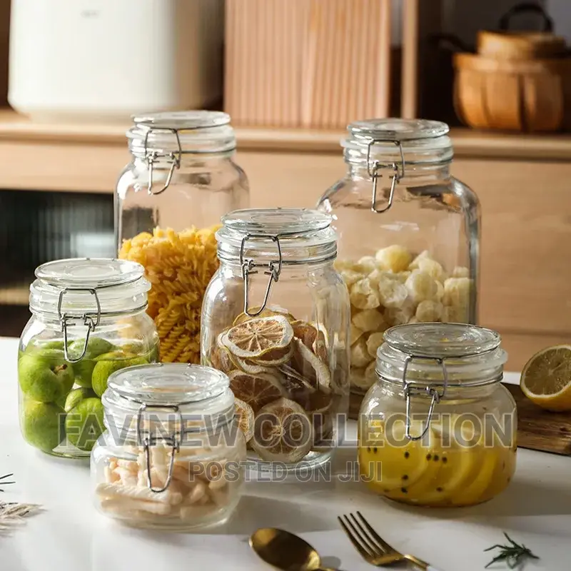Bon Appetit Clip Glass Jar