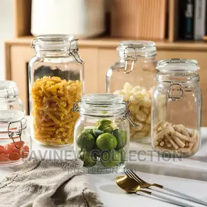 Bon Appetit Clip Glass Jar