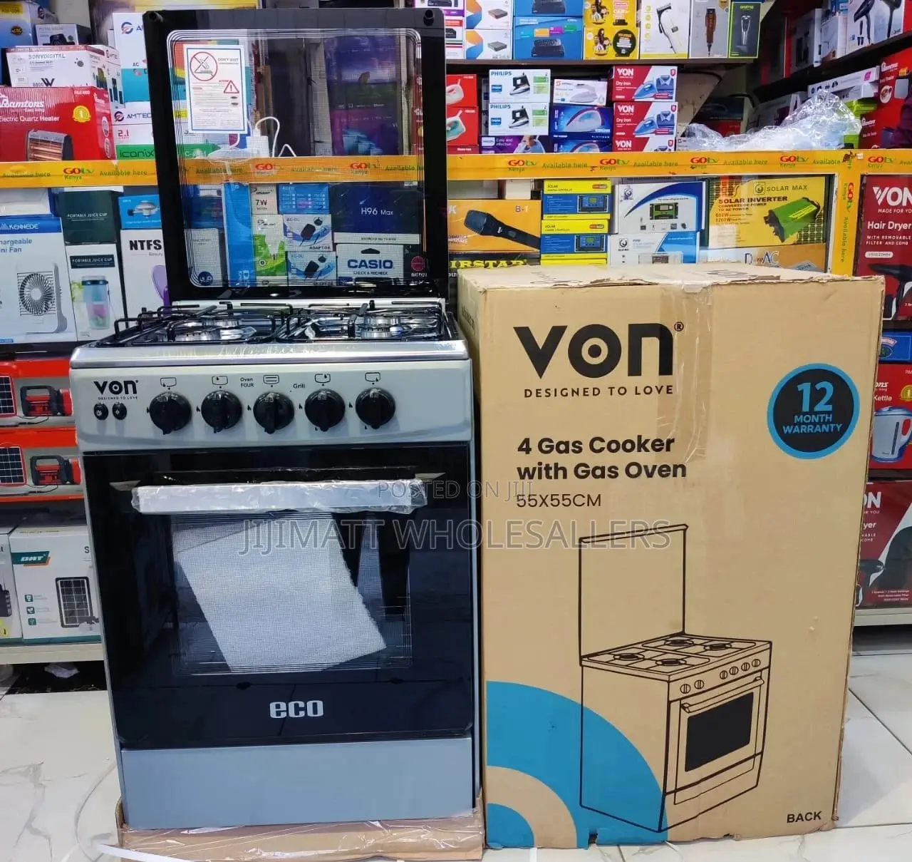 Standing Cooker/Von 4gas Standing Cooker 55cm*55cm