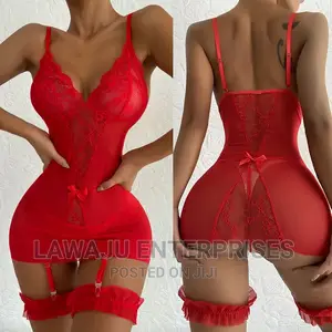 Sexy Exotic See Through Lingerie Set - Red