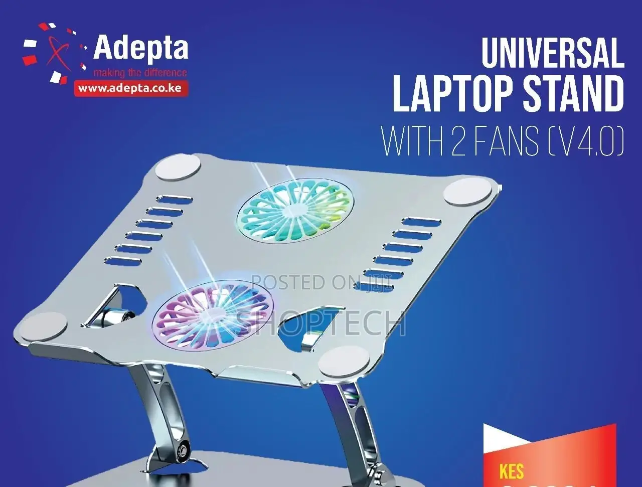 Universal Laptop Stand With 2 Fans