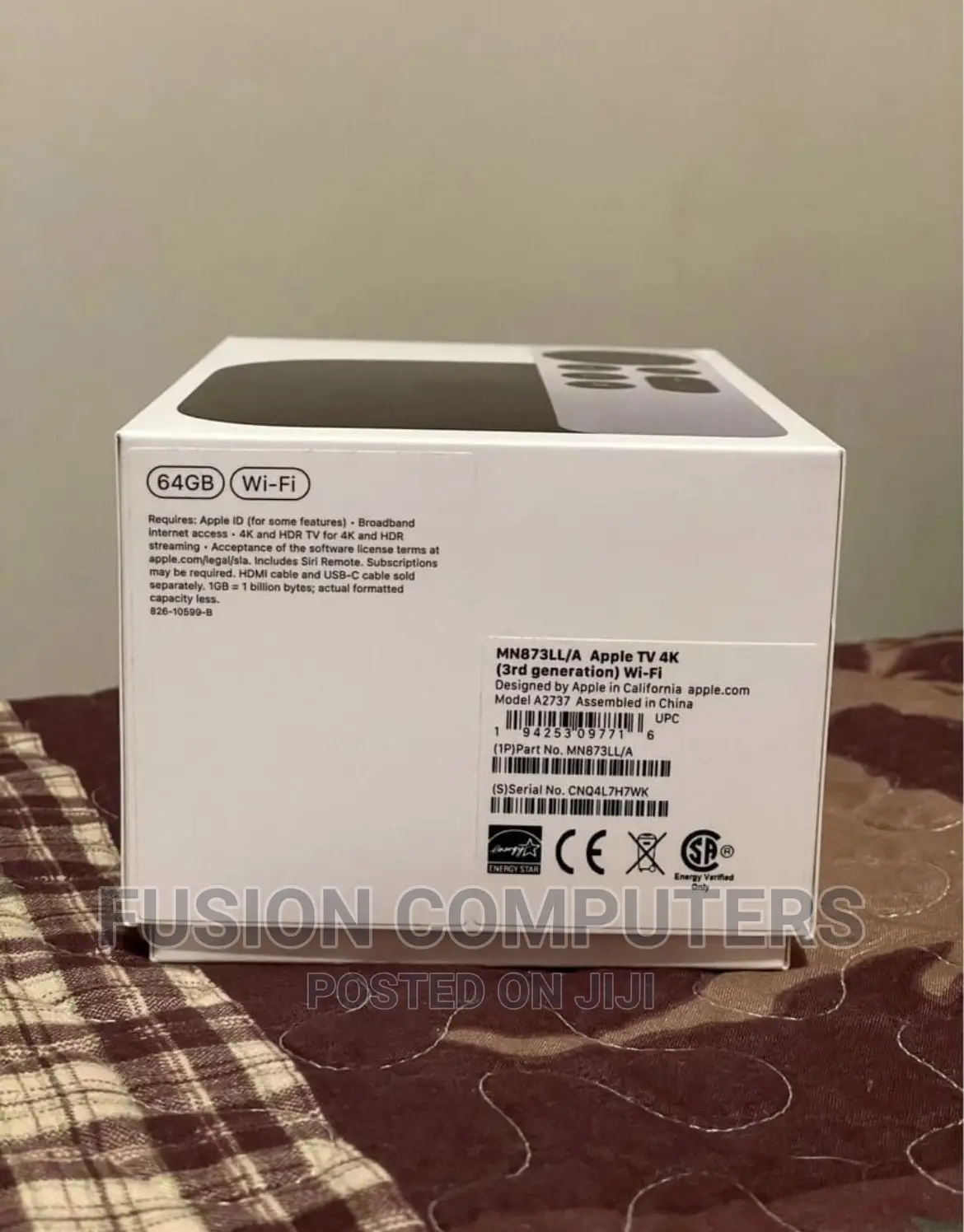 Apple Tv Wi‐Fi With 64gb Storage (3rd Generation