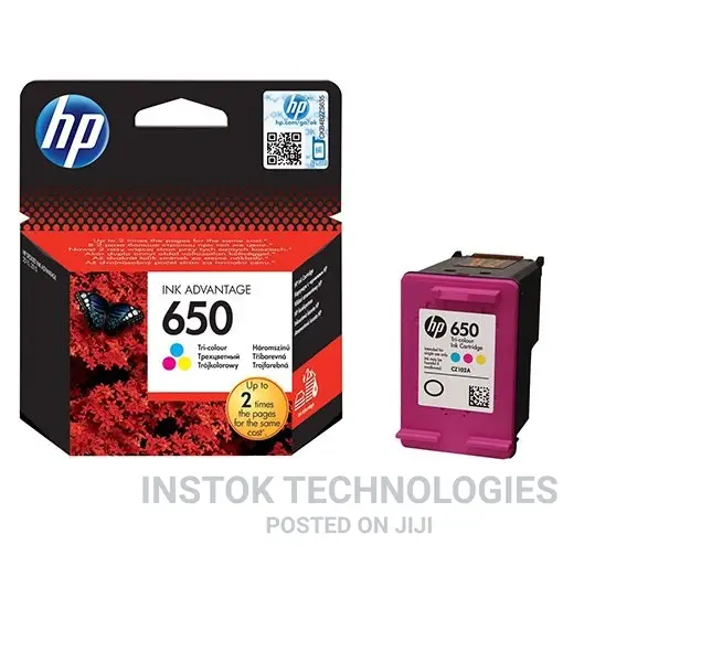 HP 650 Tri-color (Cyan, Megenta, Yellow) Ink Cartridge