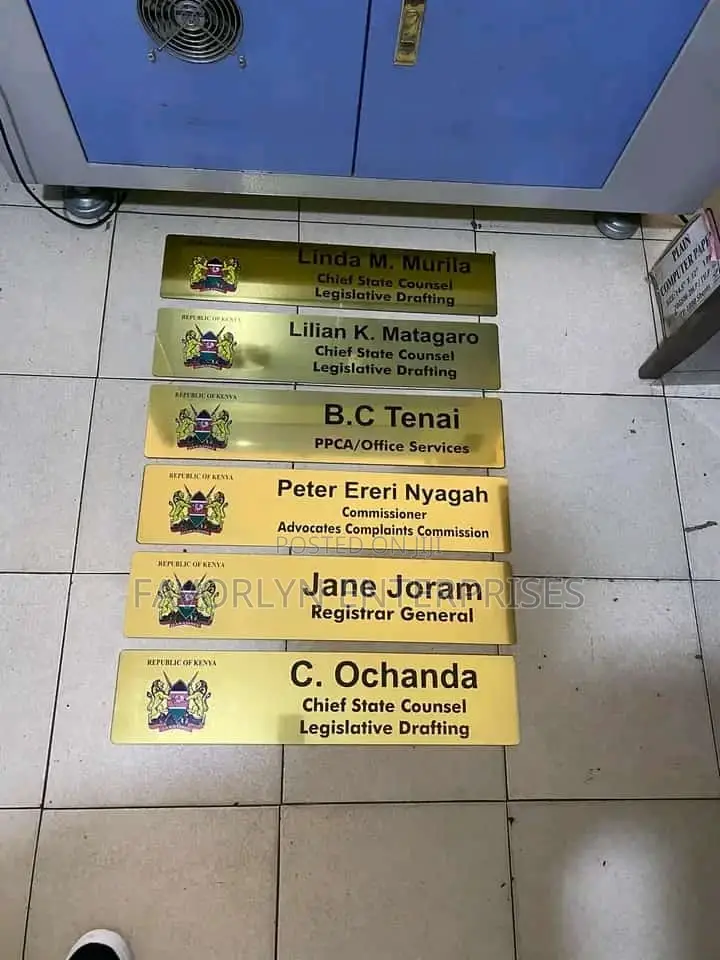 Door Identity Labels Printing