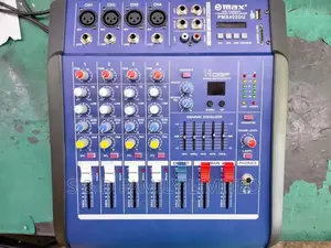 Omax 4 Channel Powered Mixer With Built-in Amplifier