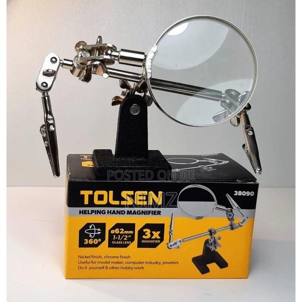 Tolsen HELPING HAND MAGNIFIER - 38090