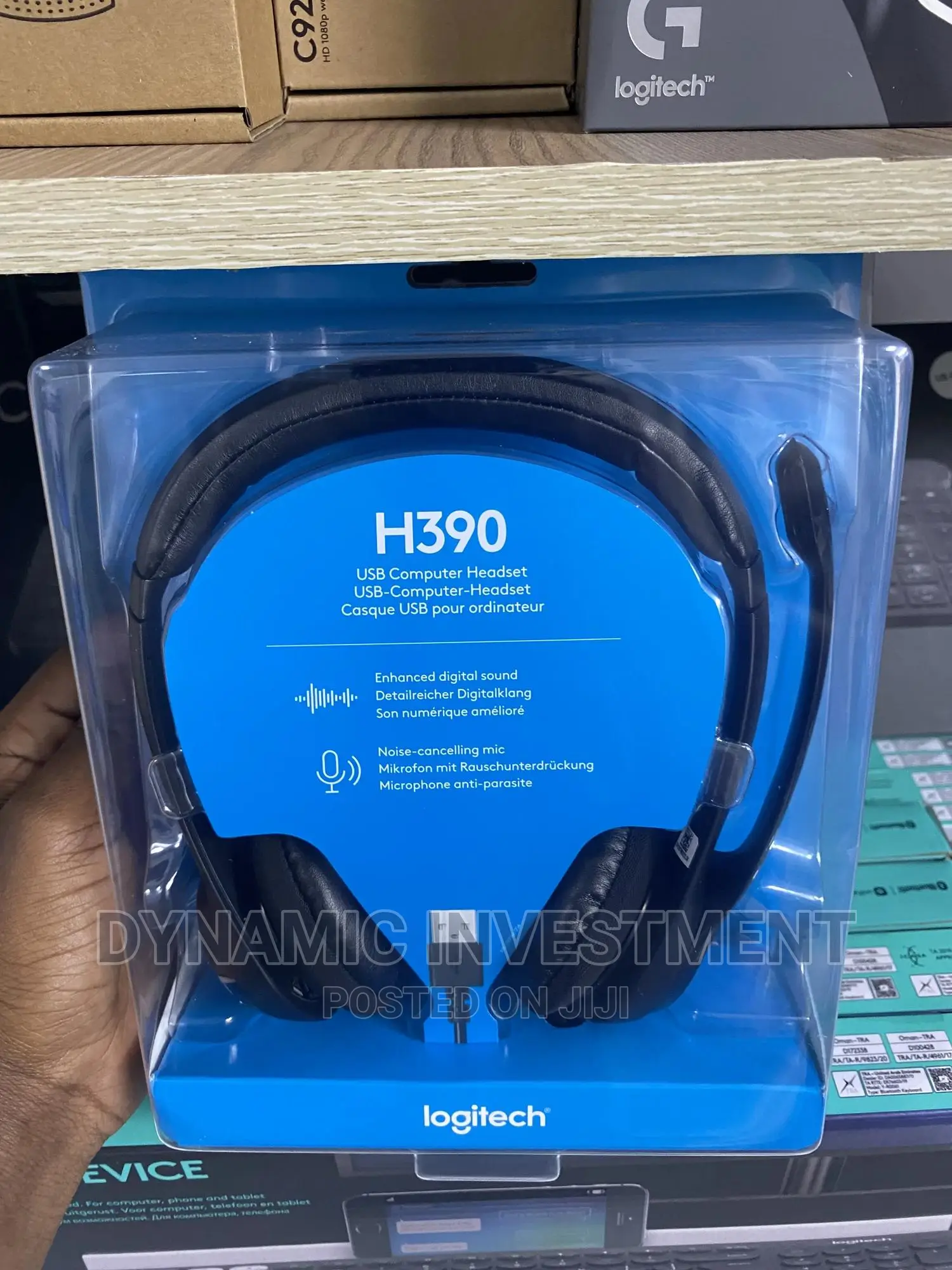 Logitech H390 Wired Headset for PC/Laptop, Stereo Headphones