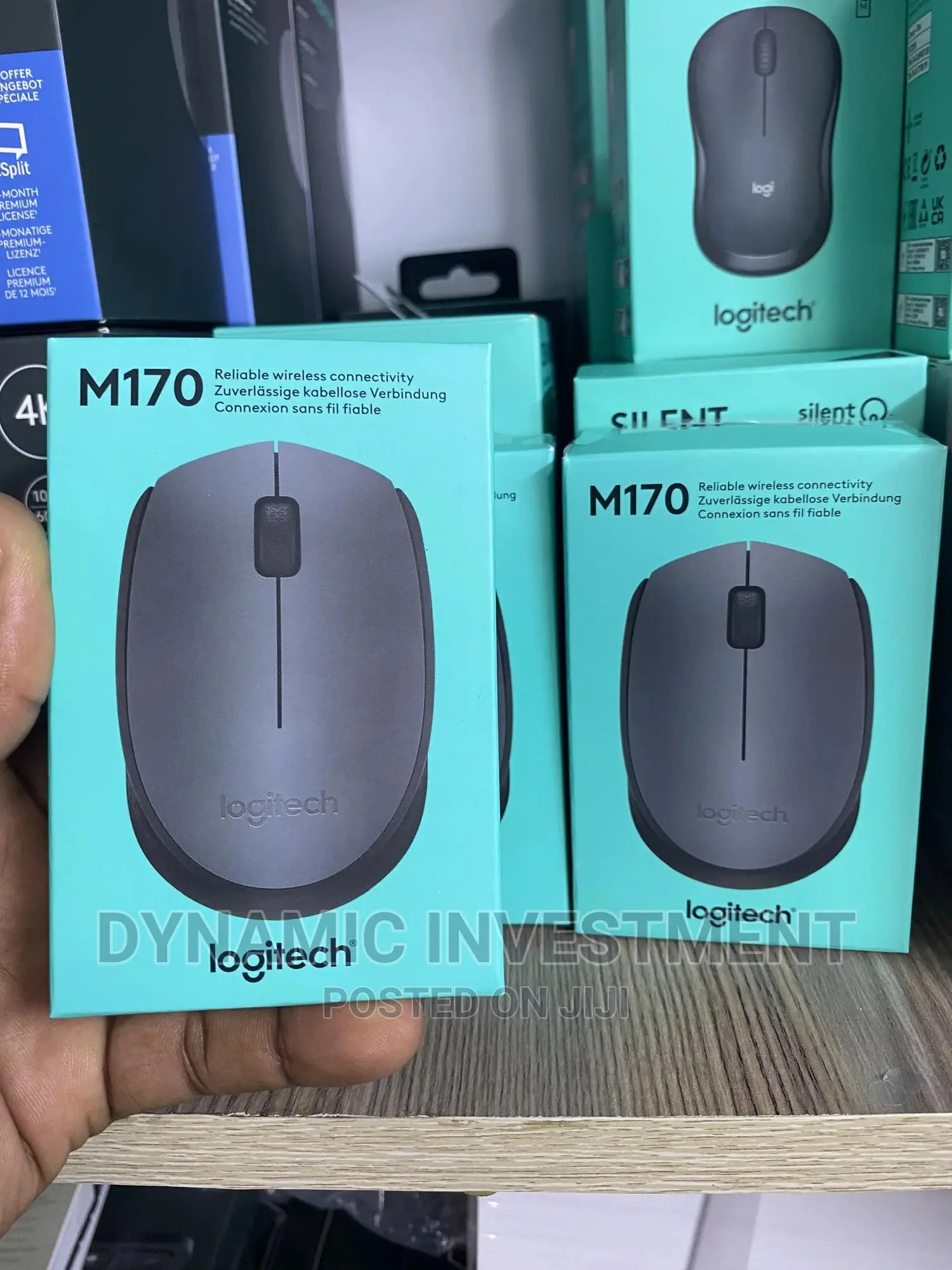 Logitech M170 Wireless Mouse, 2.4 GHZ With USB Nano Receiver