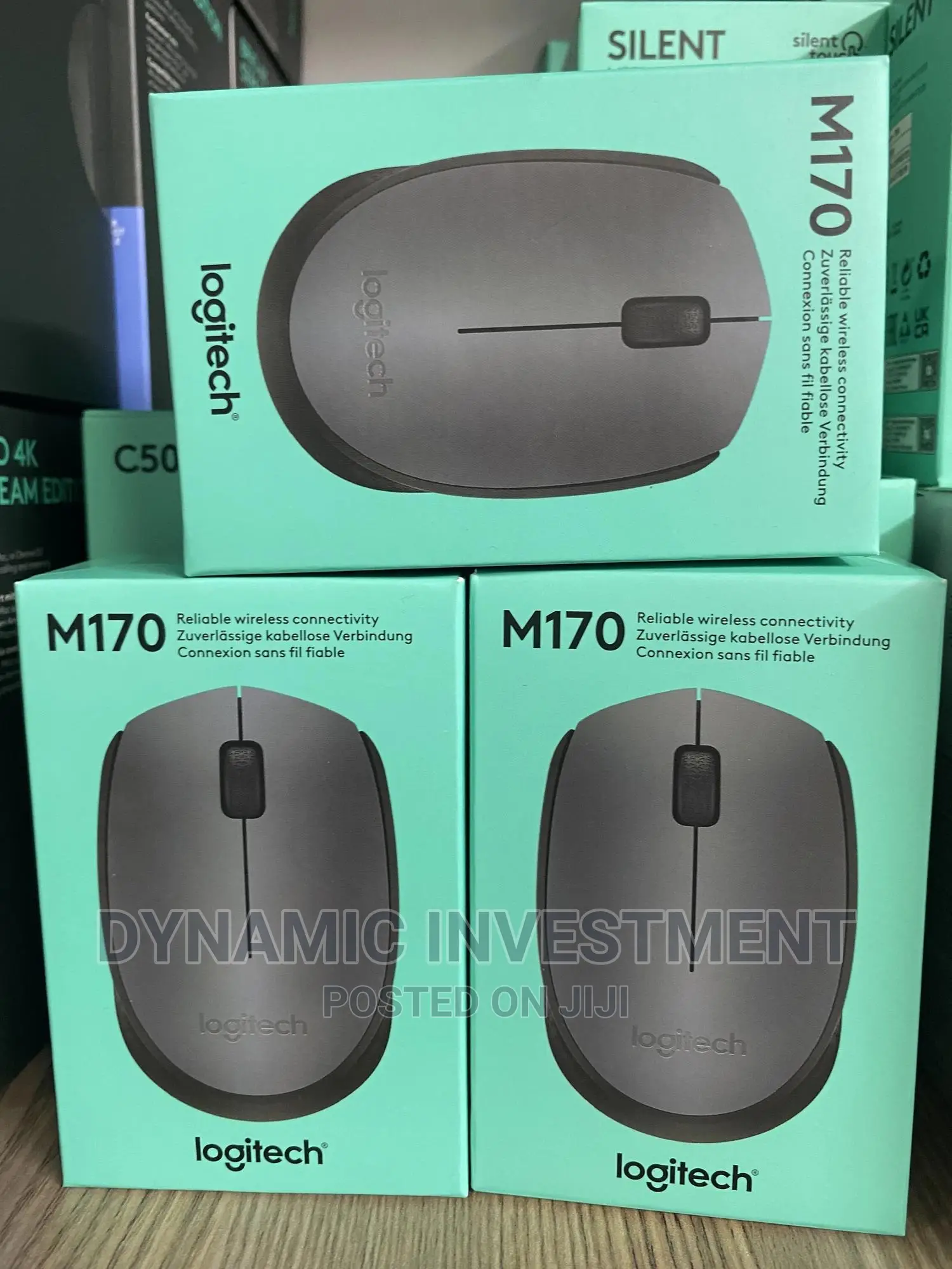Logitech M170 Wireless Mouse, 2.4 GHZ With USB Nano Receiver