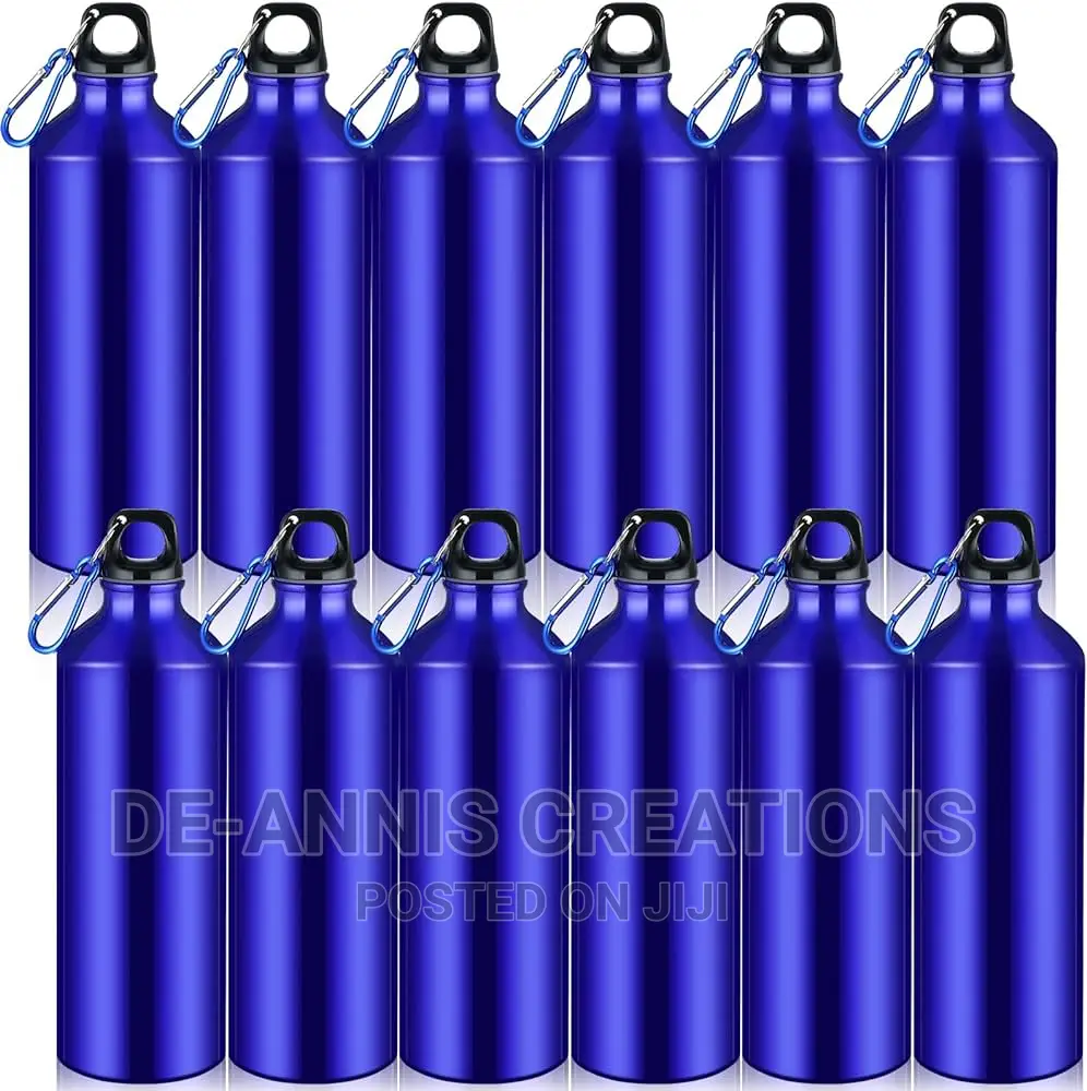 Blue 750ml Aluminium Bottles