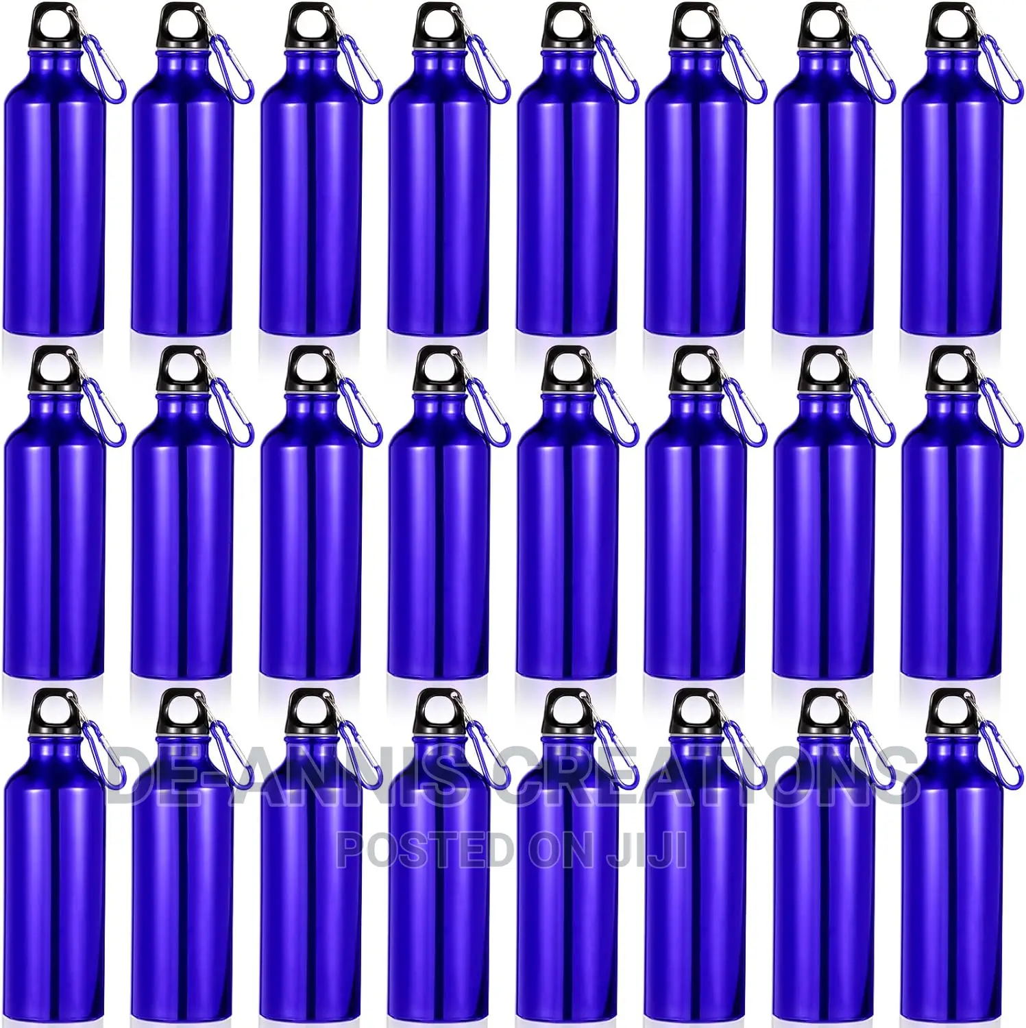 Blue 750ml Aluminium Bottles