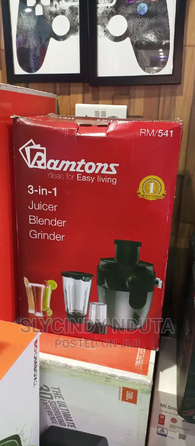 Ramtoms 3-in-1 Juicer,Blender,Grinder RM/541