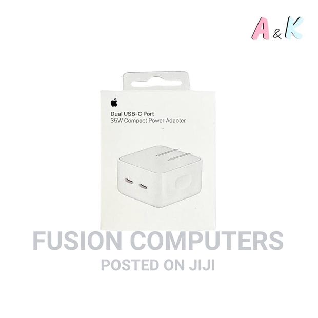 Original Apple 35W Dual USB-C Port Compact Power Adapter - thumbnail 2