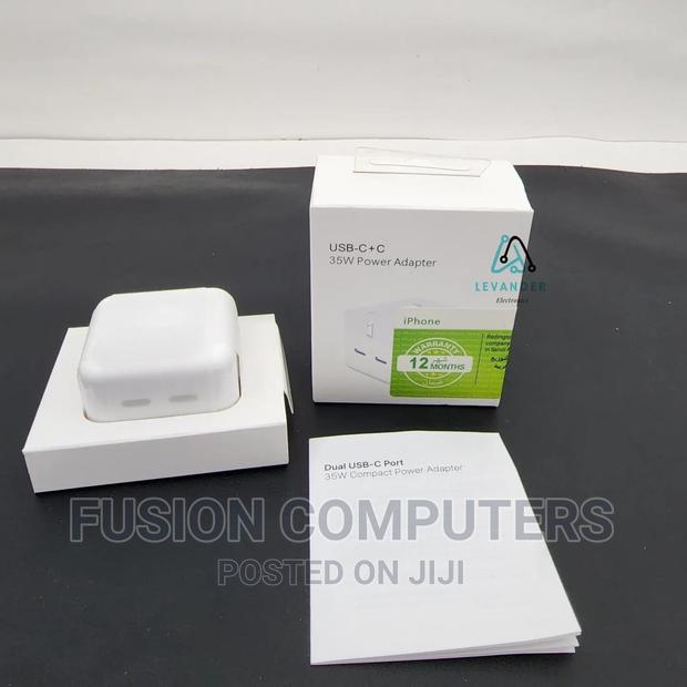 Original Apple 35W Dual USB-C Port Compact Power Adapter - thumbnail 3