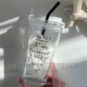 Glass Cup Retro French Coffee Mug