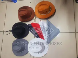 Kids Cowboy Hats + Bandana (Can Be Sold Separately)