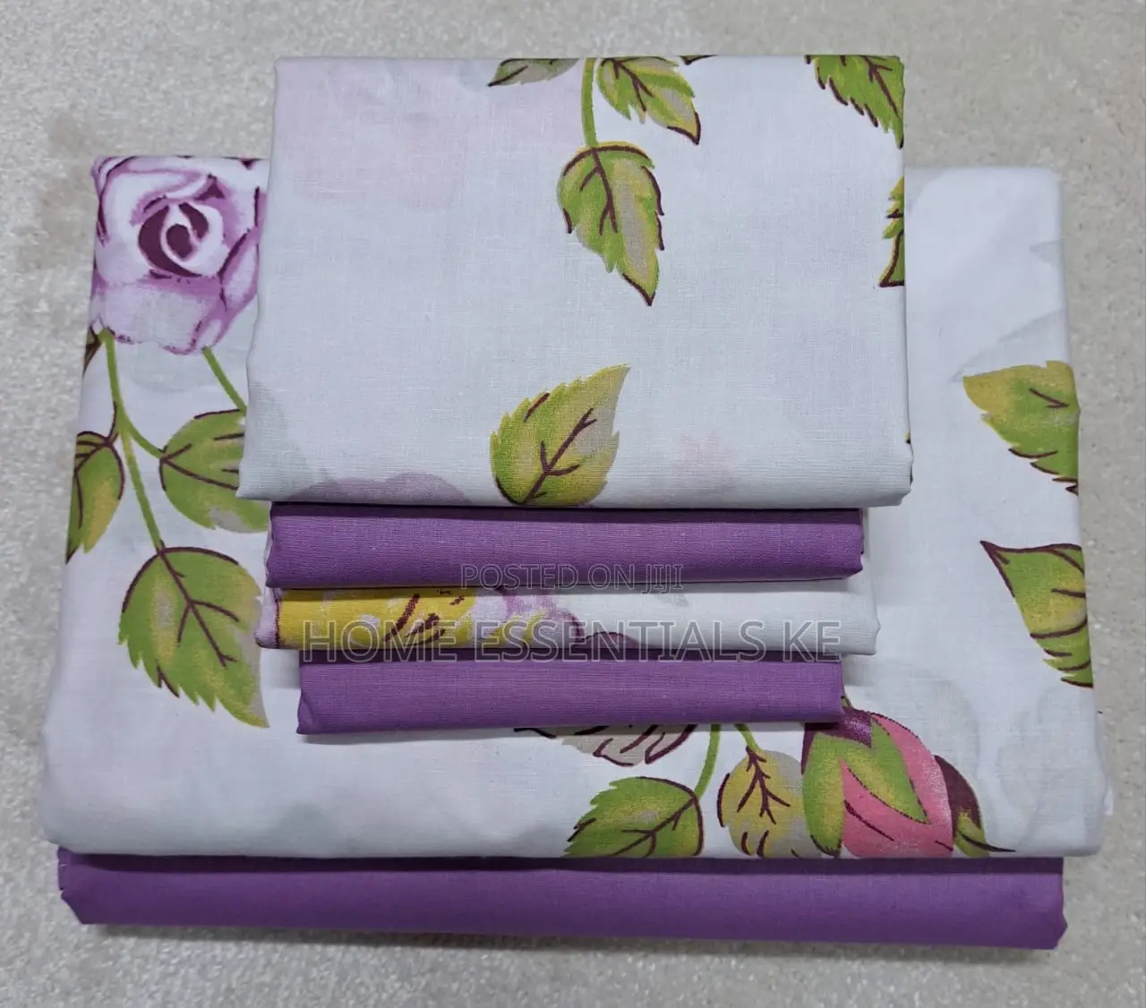 7 by 8 Cotton Bedsheet 
Two Bedsheets With Four Pillowcases