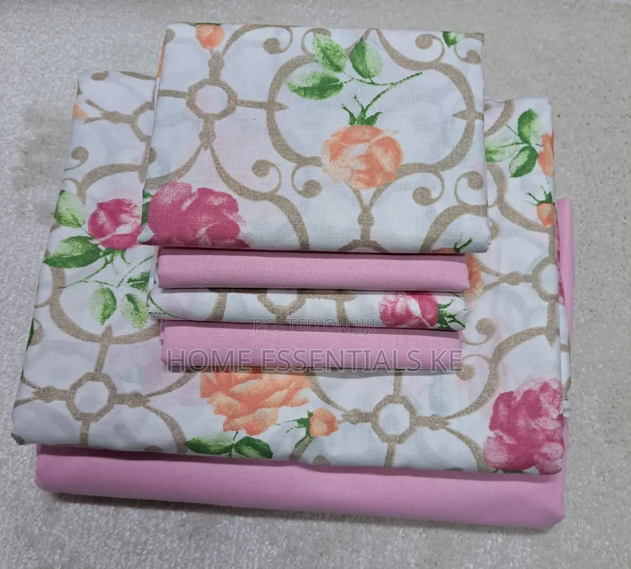 7 by 8 Cotton Bedsheet 
Two Bedsheets With Four Pillowcases